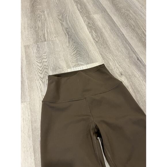 Alo Yoga Womens Leggings Espresso XS Bootcut Airbrush High Waisted Athleisure - Picture 2 of 11